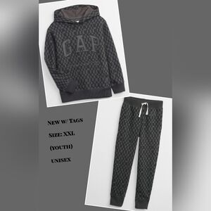 GAP Kids Gray Checkered Bottoms